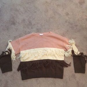 Neapolitan fringe sweater